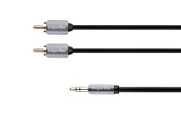 Kabel wtyk jack 3.5 - 2RCA stereo 1.0m Kruger&Matz Kruger&Matz