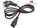 Kabel zasilający Maclean, 3 pin, IEC C13, wtyk EU, 1.5m, MCTV-691 Maclean