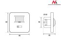 MCE18 Czujnik ruchu i dzwięku ścienny pir mic Maclean Energy Maclean