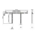 Uchwyt na soundbar do TV Maclean, max 10kg, MC-843 Maclean