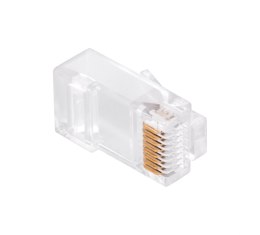 Wtyk telefon. RJ45 8P 8C(drut)przelotowy CAT.6E LP