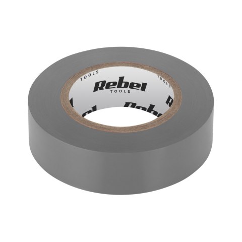 Taśma izolacyjna klejąca rebel (0,13 mm x 19 mm x 20 yd) szara rebel