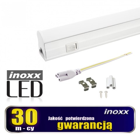 Świetlówka led liniowa t5 60cm 8w on/off ciepła 3000k lampa natynkowa zintegrowana z oprawą NVOX