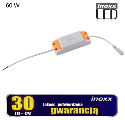 Zasilacz led 60w do paneli sufitowych 60x60 120x30 NVOX