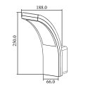 Lampa elewacyjna LED Maclean, 800lm, 10W, kolor światła naturalny biały (4000K), kolor szary, MCE343 GR Maclean