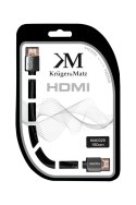 Kabel HDMI - HDMI wtyk-wtyk (A-A) 1.8m Kruger&Matz 4K Kruger&Matz