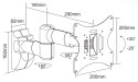 Uchwyt do ściany 13-42 cali czarny lcd-uch0043 cabletech