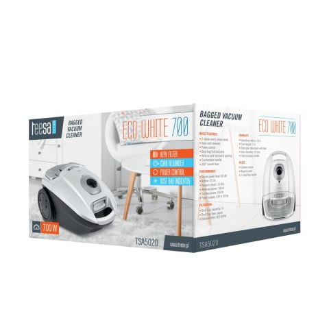 Odkurzacz workowy ECO WHITE 700 Teesa Odkurzacz workowy ECO WHITE 700 Teesa