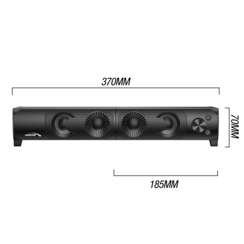Głośniki komputerowe soundbar Audiocore 3Wx2, LED, USB 5v, wejście liniowe, AC955 Audiocore Głośniki komputerowe soundbar Audiocore 3Wx2, LED, USB 5v, wejście liniowe, AC955 Audiocore