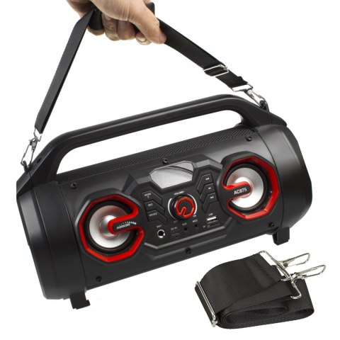 Głośnik przenośny bazooka Audiocore, bluetooth 5.0, radio FM, karta micro, SDIPX4, 2000mAh, AC875 Audiocore Głośnik przenośny bazooka Audiocore, bluetooth 5.0, radio FM, karta micro, SDIPX4, 2000mAh, AC875 Audiocore