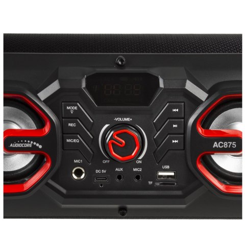 Głośnik przenośny bazooka Audiocore, bluetooth 5.0, radio FM, karta micro, SDIPX4, 2000mAh, AC875 Audiocore Głośnik przenośny bazooka Audiocore, bluetooth 5.0, radio FM, karta micro, SDIPX4, 2000mAh, AC875 Audiocore