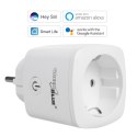 Zdalnie sterowane gniazdko WiFi GreenBlue, Android/iOS/Alexa/Google Home, zuż. energii, timer, max 3680W, typ F, GB720 F GreenBlue