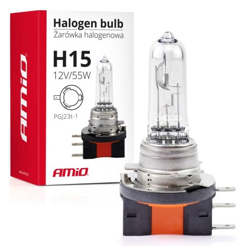 Żarówka halogenowa h15 12v/55w AMiO