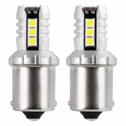 Żarówki led canbus 3030 16smd 1156 ba15s p21w r10w r5w white 12v/24v AMiO