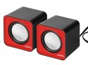 AC870 R 43397 Głośniki komputerowe 6W USB Red&Black Audiocore