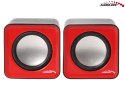AC870 R 43397 Głośniki komputerowe 6W USB Red&Black Audiocore