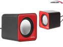 AC870 R 43397 Głośniki komputerowe 6W USB Red&Black Audiocore