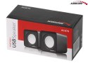 AC870 R 43397 Głośniki komputerowe 6W USB Red&Black Audiocore