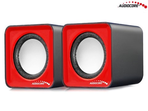 AC870 R 43397 Głośniki komputerowe 6W USB Red&Black Audiocore AC870 R 43397 Głośniki komputerowe 6W USB Red&Black Audiocore