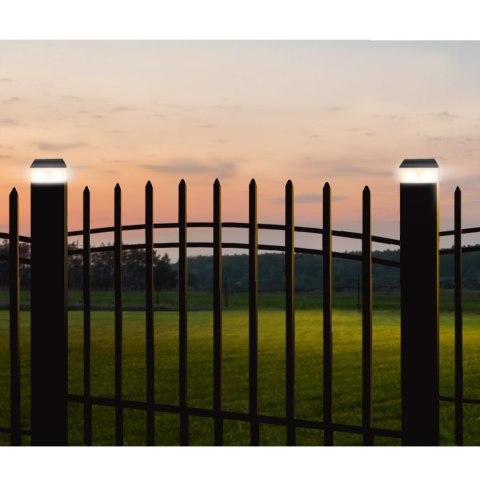 Lampa solarna LED na słupek GreenBlue, 100x100mm, daszek kopertowy, GB128 GreenBlue Lampa solarna LED na słupek GreenBlue, 100x100mm, daszek kopertowy, GB128 GreenBlue