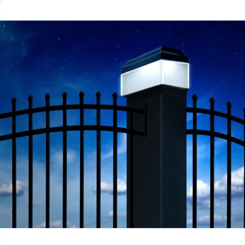 Lampa solarna LED na słupek GreenBlue, 100x100mm, daszek kopertowy, GB128 GreenBlue Lampa solarna LED na słupek GreenBlue, 100x100mm, daszek kopertowy, GB128 GreenBlue
