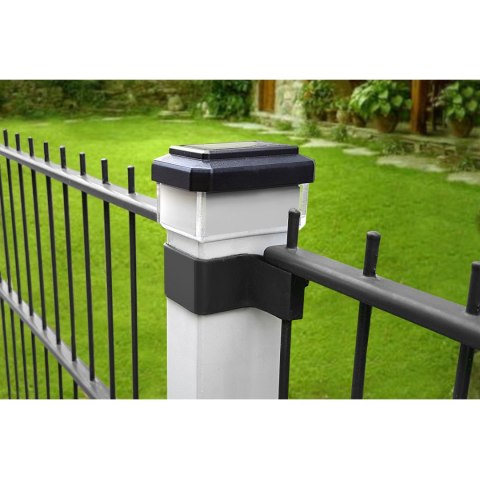 Lampa solarna LED na słupek GreenBlue, 100x100mm, daszek kopertowy, GB128 GreenBlue Lampa solarna LED na słupek GreenBlue, 100x100mm, daszek kopertowy, GB128 GreenBlue
