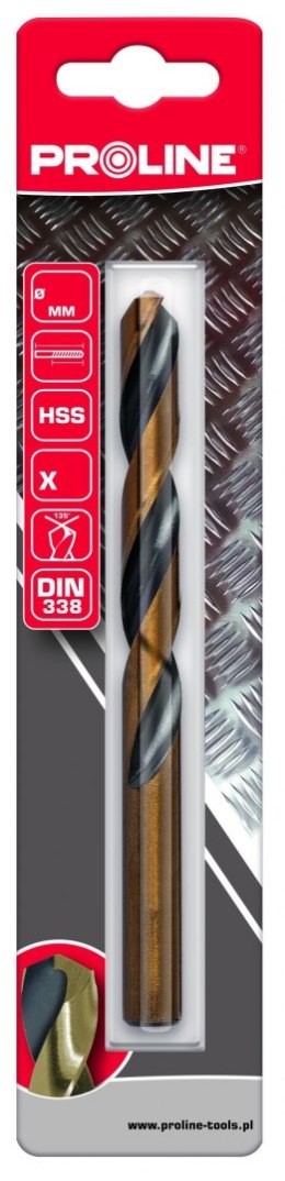 Wiertło do met hss din338 szlif.kr.4.5mm szt.2 blist proline Proline