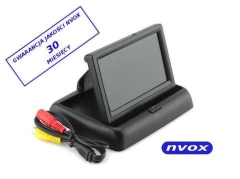 Monitor samochodowy cofania lub wolnostojący LCD 4,3cali cala AV 12V... (NVOX RM403) NVOX