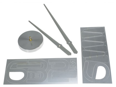 Zegar ścienny duży 80-120cm srebrny 4 cyfry Zegar ścienny duży 80-120cm srebrny 4 cyfry