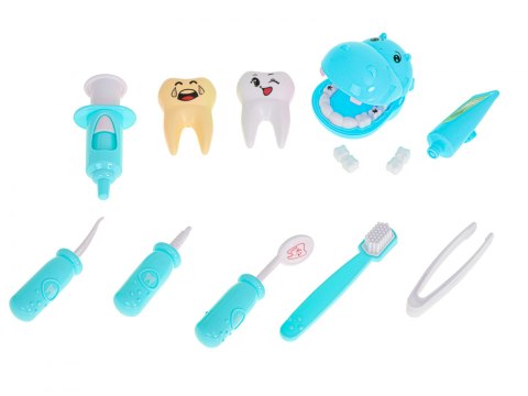 Dentysta zestaw lekarski hipopotam niebieski Dentysta zestaw lekarski hipopotam niebieski