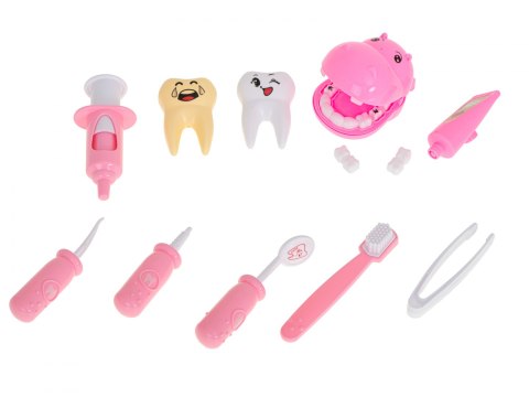 Dentysta zestaw lekarski hipopotam różowy Dentysta zestaw lekarski hipopotam różowy
