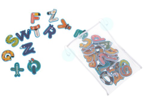 Zabawka do kąpieli literki cyferki piankowe Zabawka do kąpieli literki cyferki piankowe
