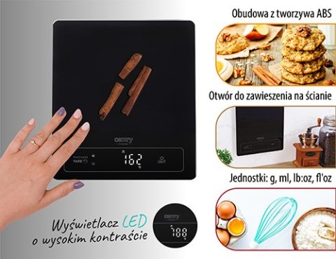 Cr 3175 waga kuchenna - 15kg - bezdotykowe tarowanie camry Cr 3175 waga kuchenna - 15kg - bezdotykowe tarowanie camry