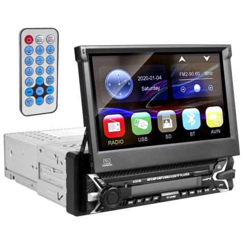 Radioodtwarzacz samochodowy Audiocore, wysuwany dotykowy panel LCD 7" 1080P, MP5, AVI DivX, Bluetooth, RDS, pilot w zestawie, AC Audiocore Radioodtwarzacz samochodowy Audiocore, wysuwany dotykowy panel LCD 7" 1080P, MP5, AVI DivX, Bluetooth, RDS, pilot w zestawie, AC Audiocore