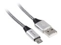 Kabel TRACER USB 2.0 AM - micro 1,0m czarno-srebrny TRACER