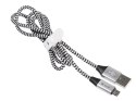 Kabel TRACER USB 2.0 AM - micro 1,0m czarno-srebrny TRACER