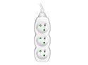 Przedłużacz TRACER PowerCord 3,0m (3 gniazda, white) TRACER