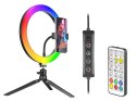 Lampa pierścieniowa TRACER RGB RING 26cm ze statywem TRACER