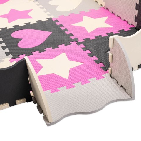 Puzzle piankowe mata / kojec 36el szaro-różowa 143cm x 143cm x 1cm Puzzle piankowe mata / kojec 36el szaro-różowa 143cm x 143cm x 1cm