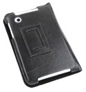 Etui czarne dedykowane do Samsung Galaxy Tab P3100 (skóra naturalna) Quer