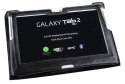 Etui czarne dedykowane do Samsung Galaxy Tab P5100 (skóra naturalna) Quer