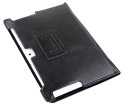 Etui czarne dedykowane do Samsung Galaxy Tab P5100 (skóra naturalna) Quer