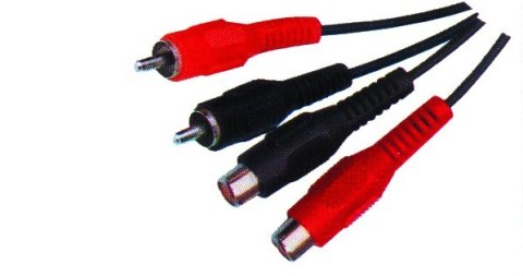 Kabel 2 x RCA wtyk - 2 x RCA gniazdo 3m LP