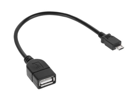 Kabel USB gniazdo A - wtyk micro USB 20cm Cabletech