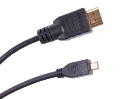 Kabel wtyk HDMI typ A - wtyk mikro HDMI typ D LP