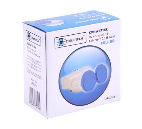 Konwerter dual single LNB Cabletech 0.5dB gold Cabletech Konwerter dual single LNB Cabletech 0.5dB gold Cabletech