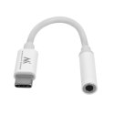 Adapter USB Type-C - 3,5mm mini jack Maclean, cyfrowy układ scalony, obsługa 99% urządzeń na rynku, MCTV-847 Maclean