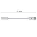 Adapter USB Type-C - 3,5mm mini jack Maclean, cyfrowy układ scalony, obsługa 99% urządzeń na rynku, MCTV-847 Maclean