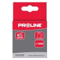 55330 Zszywki hartowane typ R półokrągłe, L=10mm, Proline Proline