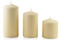 Świeca CLASSIC CANDLES walec duży 8xh18cm kremowa